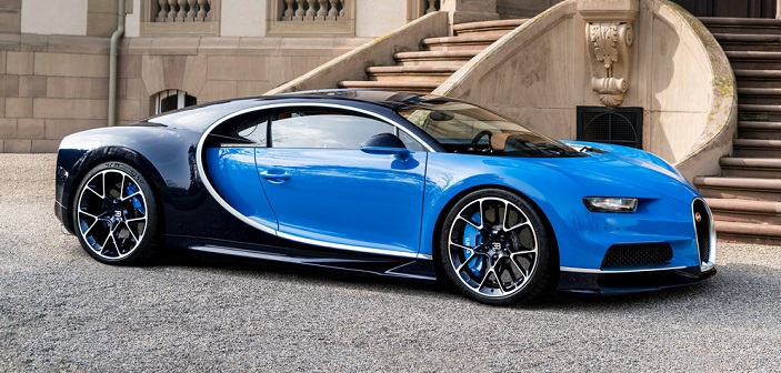 Den nye Bugatti Chiron blev præsenteret på Geneve Motor Show 2016